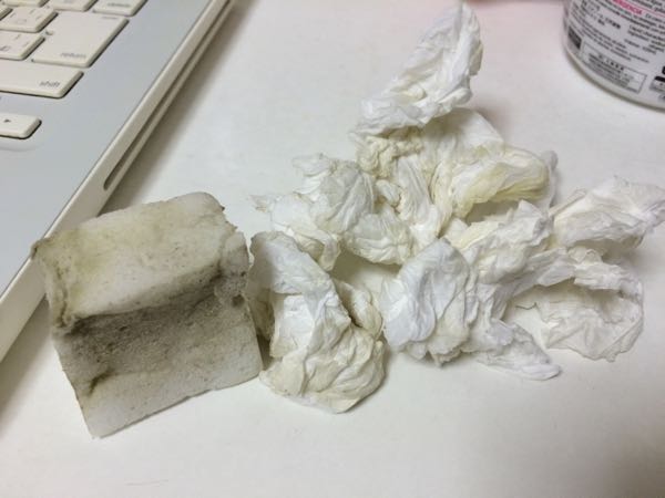 MacBook,汚れ,掃除,重曹