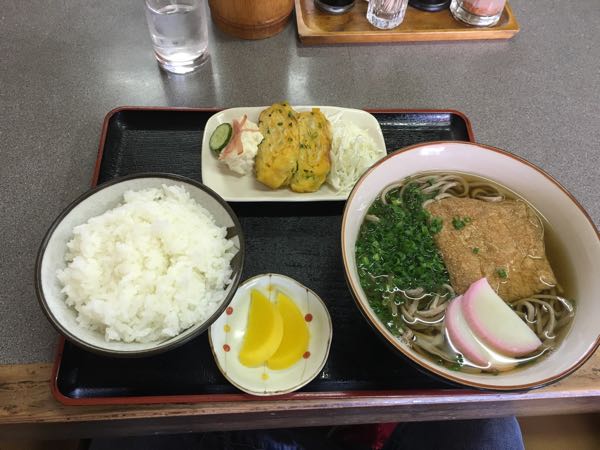 そば天,岡山,たぬきそば,ランチ,高柳,大盛り