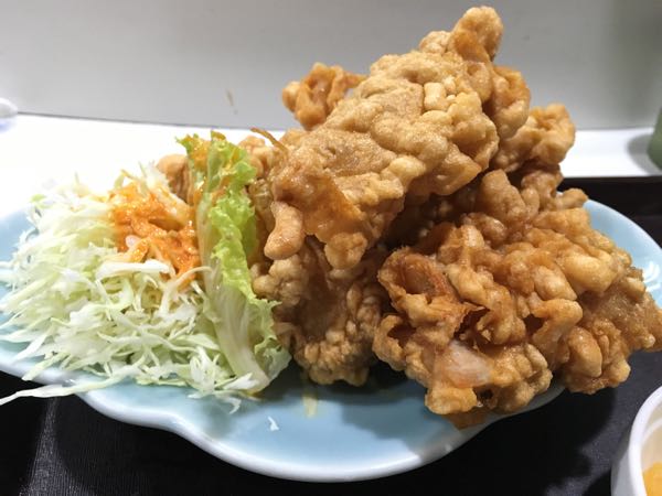 くいしん坊,岡山市,唐揚げ,唐揚げ定食,水道局