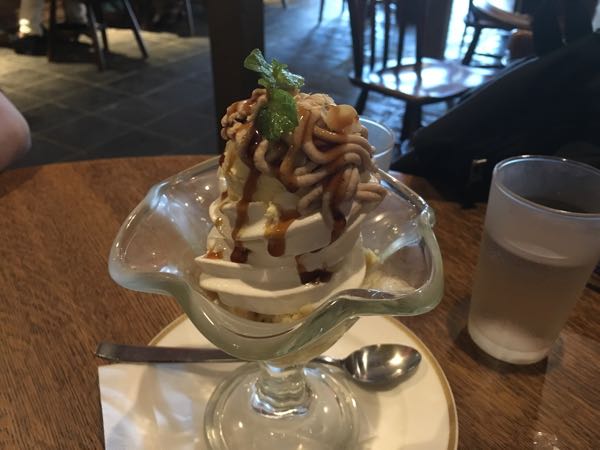 倉式珈琲,プレミアムココアフロート,マロンパフェ,岡山